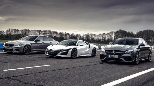 مصاف آکورا NSX، مرسدس-ای‌ام‌جی E63 و ب‌ام‌و M5 کامپتیشن