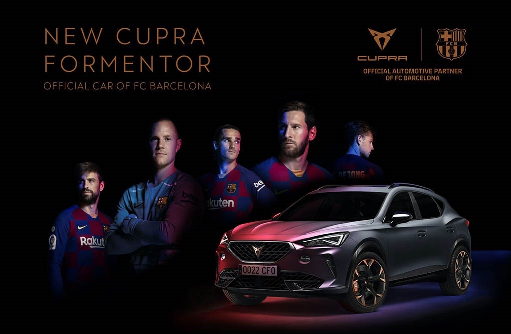 معرفی اولین خودروی رسمی تیم بارسلونا، کوپرا فورمنتور + تصاویر