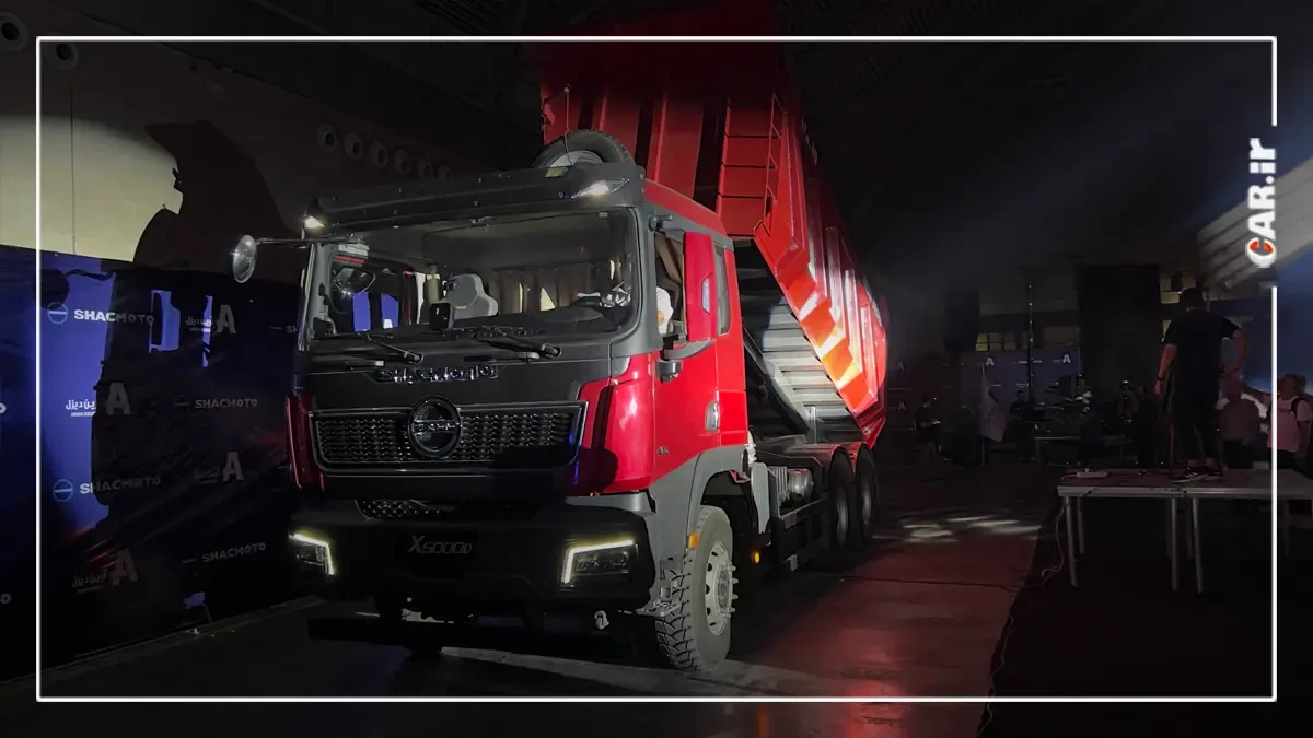 رونمایی از کامیون های دو محور باری و کمپرسی شکموتو X5000 + ویدیو